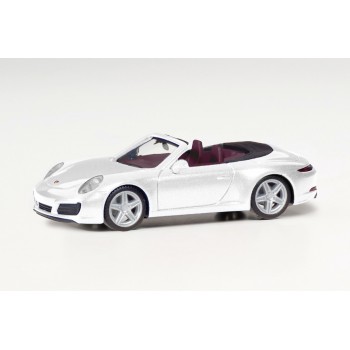 Herpa 038843-002 Porsche 911 Carrera Cabrio wit metallic 1:87 Herpa 038843-002 Porsche 911 Carrera Cabrio wit metallic 1:87