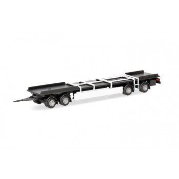 Herpa 085953 Aanhanger 4a. chassis Zweden combi (2 st.) 1:87 Herpa 085953 Aanhanger 4a. chassis Zweden combi (2 st.) 1:87