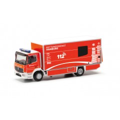 Herpa 091473 Mercedes Benz Atego '13 SKTW + laadklep Feuerwehr Hamburg 1:87