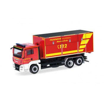 Herpa 098199 MAN TGX XL E6C Wechsellader Feuerwehr Wuppertal 1:87