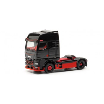 Herpa 317092 MAN eTGX GX zwart/rood 1:87