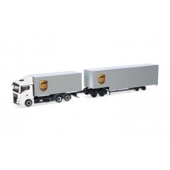 Herpa 318570 MAN TGX GM W.LKW + jumbokofferauflieger UPS 1:87