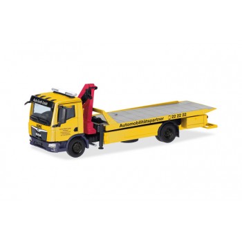 Herpa 318679 MAN TGM afsleep + kraan ADAC / Auto Groth 1:87