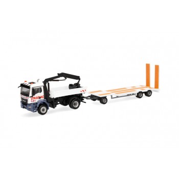 Herpa 318730 MAN TGS NN kipper + kraan & TU3 Strabag 1:87