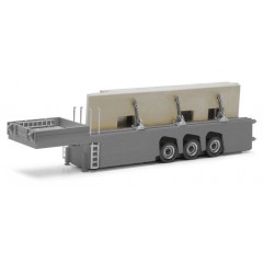 Herpa 076418002 Betondelenoplegger + lading (4 muren met verbinders) 1:87