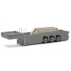 Herpa 076418003 Betondelenoplegger + lading (4 dakgevel delen) 1:87 Herpa 076418003 Betondelenoplegger + lading (4 dakgevel delen) 1:87