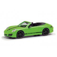 Herpa 420365 Porsche 911 (991) Carrera 2 cabrio groen 1:87