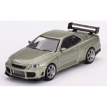 Mini GT 00697 Nissan Skyline GT-R (R34) Tommykaira R-Z '99 grijs 1:64
