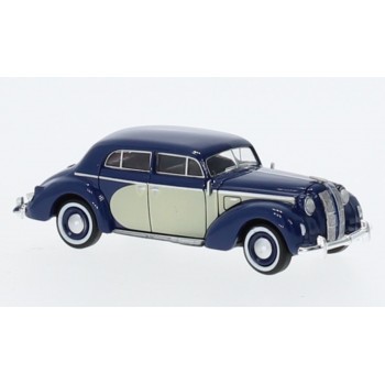 Brekina 20453 Opel Admiral Donkerblauw/Licht Beige 1:87