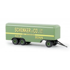 Brekina 55298 Kasten Aanhanger Schenker Koln Brekina 55298 Kasten Aanhanger Schenker Koln