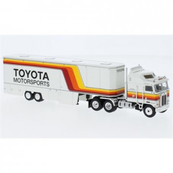 Brekina 85739 Kenworth K 100 Aerodyne Renntransport-SZ 1980, Toyota Motorsports, 1:87 Brekina 85739 Kenworth K 100 Aerodyne Renntransport-SZ 1980, Toyota Motorsports, 1:87