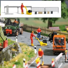 Busch 7804 A-Set: Rüttelplatte Mit Figur H0