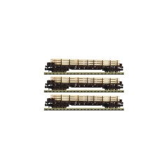 Fleischmann 826810 3-tlg. Set ?Holzzug? mit Rungenwagen ÖBB