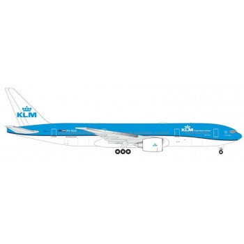 Herpa 537056 Boeing 777-200 KLM PH-BQA Albert Plesman (NL) 1:500