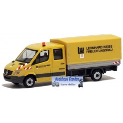 Herpa 950060 MB Sprinter Doppelkabine Weiss (Sonderedition Ba.-Wü. ) 1:87