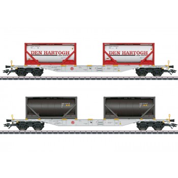Marklin 47137 Container-Tragwagen-Set Sgns "Den Hartogh"