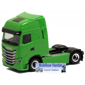 Herpa 600564 Iveco S-Way Zugm. 2achs vvsp. (gelbgrün Chassis schwarz Felgen chrom/schwarz) 1:87