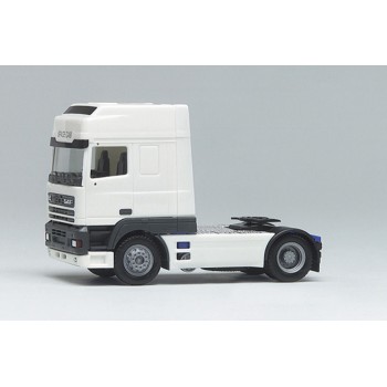 Herpa DAF95 SSC HD Zugm. vvsp 2-achs wit (chassis blauw) 1:87