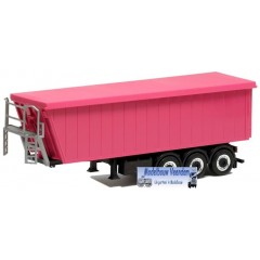 Herpa Kempf KippAufl. 3achs (magenta, Chassis schwarz Felgen Breitreifen chrom/schwarz)