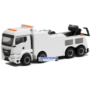 Herpa MAN TGS TM Empl Bison Bergefahrzeug (weiß) 1:87 Herpa MAN TGS TM Empl Bison Bergefahrzeug (weiß) 1:87