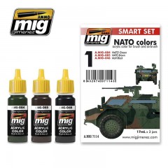 Ammo Mig Jimenez 7114 Nato Colors 6 Jars 17 ml