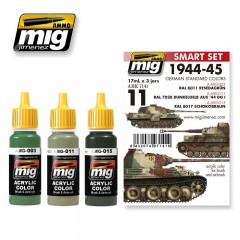 Ammo Mig Jimenez 7141 1944-1945 German Standard Colors 3 Jars 17 ml