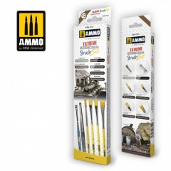 Ammo Mig Jimenez 7612 Extreme Weathering Diorama Brush Set