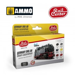 Ammo Mig Jimenez R1005 Duitse DRG-DB stoomlocomotieven verfset (setje van 6)