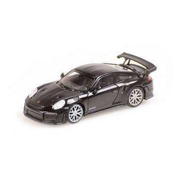 Minichamps 870068120 Porsche 911 GT2 RS, black/carbon stripes 2018