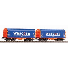 Piko 58396 2er Set Schiebeplanenwagen SBB Wascosa VI H0