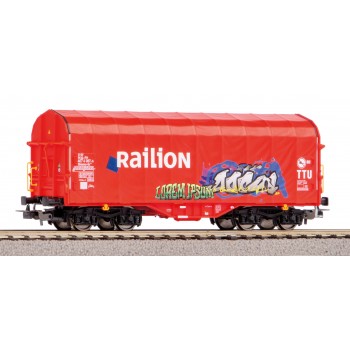 Piko 58981 schuifwandwagon Railion NS met Graffiti