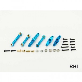 Tamiya TT-02 Stuurhevelset Blauw alu Tamiya TT-02 Stuurhevelset Blauw alu
