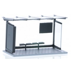 Rietze 70322 Bushok bushalte zwart 1:87/H0 Rietze 70322 Bushok bushalte zwart 1:87/H0
