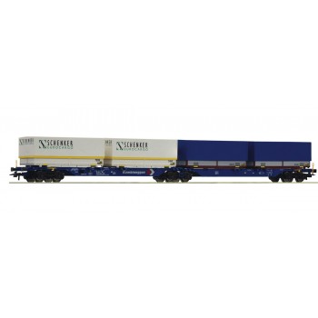 Roco 76633 Container-Doppeltragwagen Kombiwaggon Schenker