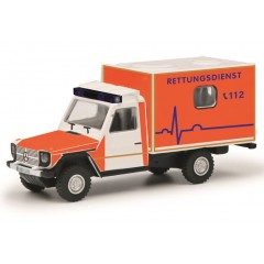 Schuco 26743 MHI Mercedes Benz G Rettungsdienst 1:87 Schuco 26743 MHI Mercedes Benz G Rettungsdienst 1:87