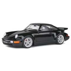 Solido 1803404 Porsche 911 (964) Turbo 3.6 '93 zwart 1:18