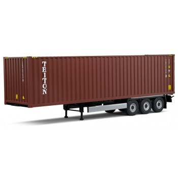 Solido 2400501 Container oplegger zwart met 40 Ft Highcubecontainer "Triton" 1:24 Solido 2400501 Container oplegger zwart met 40 Ft Highcubecontainer "Triton" 1:24