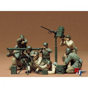 Tamiya 135086 US Gun + Mortar Team(8) 1 1:35
