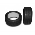Tamiya 51023 Racing Radial Tires 24mm (2) w/Sponge 1:10