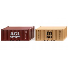 Wiking 001826 Containerset 20 Ft "ACL/MSC" 1:87