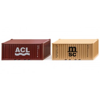 Wiking 001826 Containerset 20 Ft "ACL/MSC" 1:87