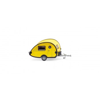 Wiking 009236 Wohnwagen (T@B) - gelb/schwarz 1:87 Wiking 009236 Wohnwagen (T@B) - gelb/schwarz 1:87