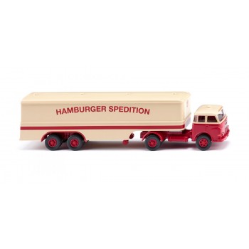 Wiking 051329 Koffersattelzug (MAN Pausbacke) Hamburger Spedition 1:87