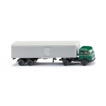 Wiking 055601 Koffersattelzug (MB Pullman) - moosgrün 1:87