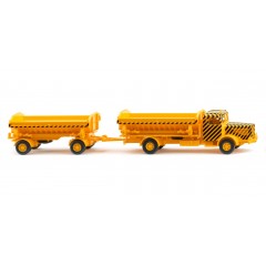 Wiking 067506 Kipperhängerzug (Büssing 8000) - verkehrsgelb 1:87