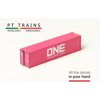 PT Trains 840030.1 Container 40ft Highcube "ONE" (ONEU0189122) H0