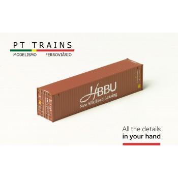 PT Trains 840403 Container 40 ft Highcube HBB (HBBU8002869) H0