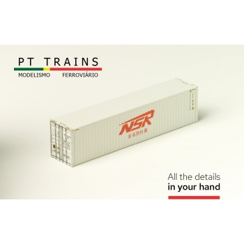 PT Trains 840404.1 Container 40 ft Highcube "NSR" (XSLU1512406) H0