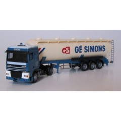 AWM 53033 DAF 95 XF G&eacute; Simons met silo semi"