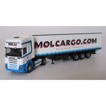 AWM 53060 Scania R Topline Molcargo Logistics met oplegger"